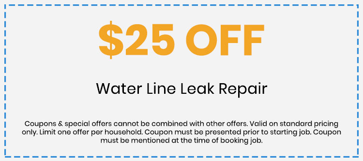 water line leak rep